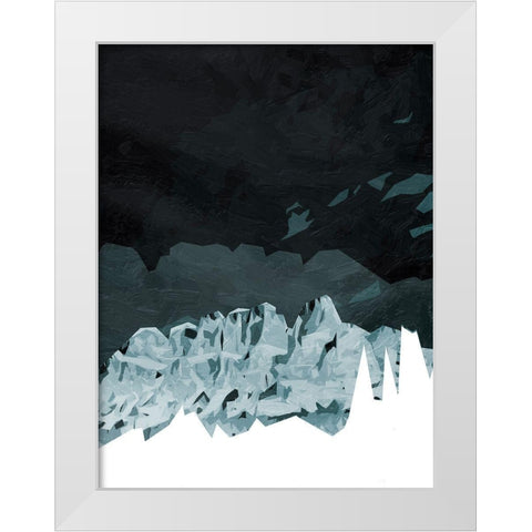 Coastal Mountains White Modern Wood Framed Art Print by Villa, Mlli
