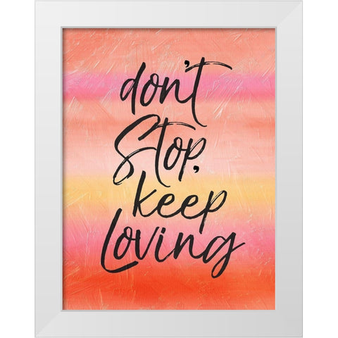 Blush Loving White Modern Wood Framed Art Print by Villa, Mlli