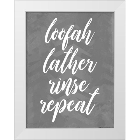 Loofah Lather White Modern Wood Framed Art Print by Villa, Mlli
