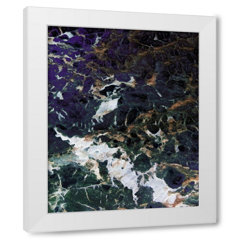 Dark Smog Abstract White Modern Wood Framed Art Print by Villa, Mlli