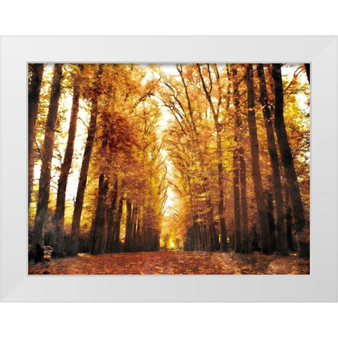 Fallow Your Path White Modern Wood Framed Art Print by Villa, Mlli