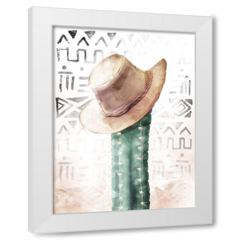 Tribe Cactus White Modern Wood Framed Art Print by Villa, Mlli