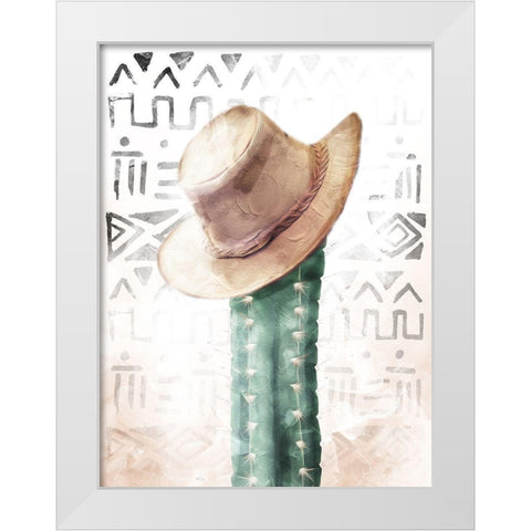 Tribe Cactus White Modern Wood Framed Art Print by Villa, Mlli