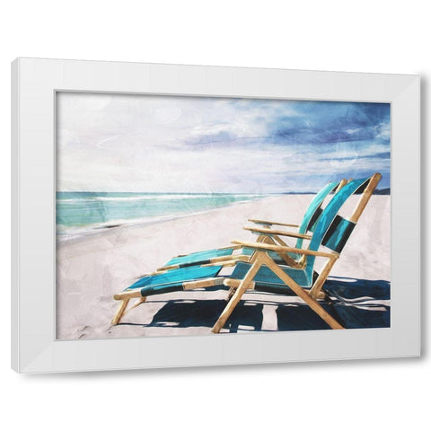Enjoy The Feeling White Modern Wood Framed Art Print by Villa, Mlli
