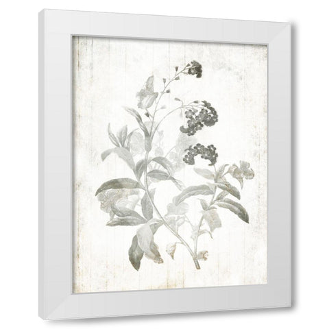 Soft Flowers On Wood Mate White Modern Wood Framed Art Print by Villa, Mlli