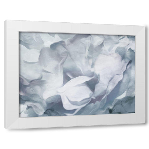 Cool Floral Abstract White Modern Wood Framed Art Print by Villa, Mlli