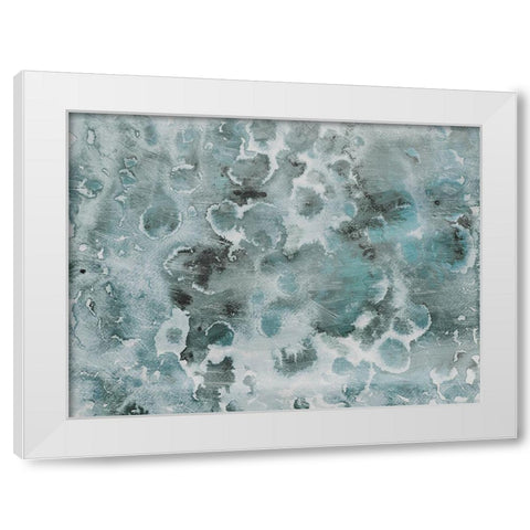 Cool Flower Bursts White Modern Wood Framed Art Print by Villa, Milli