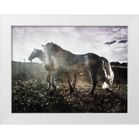 Together White Modern Wood Framed Art Print by Villa, Mlli