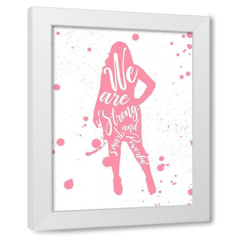 We Are White Modern Wood Framed Art Print by Villa, Mlli