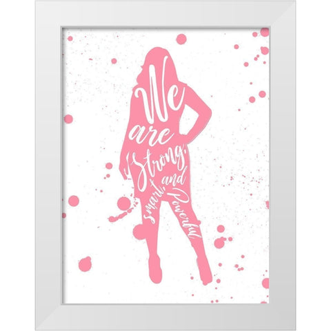 We Are White Modern Wood Framed Art Print by Villa, Mlli