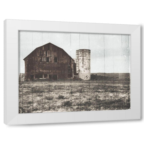 Old Farm White Modern Wood Framed Art Print by Villa, Mlli
