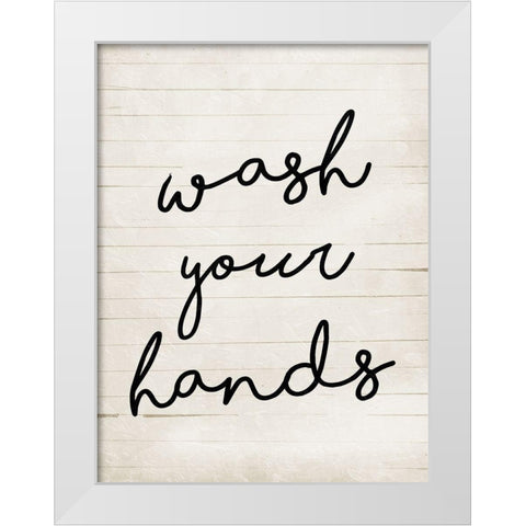 Wash White Modern Wood Framed Art Print by Villa, Mlli