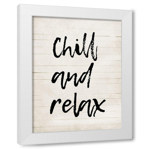 Chill White Modern Wood Framed Art Print by Villa, Mlli