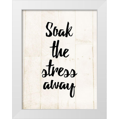 Soak White Modern Wood Framed Art Print by Villa, Mlli