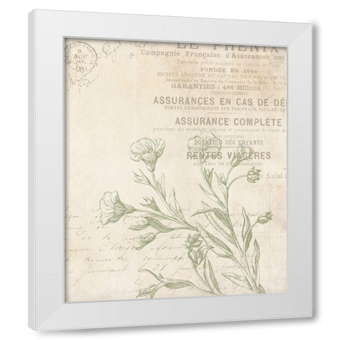 Lightened Vintage White Modern Wood Framed Art Print by Villa, Mlli