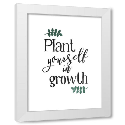 Plant Growth White Modern Wood Framed Art Print by Villa, Mlli