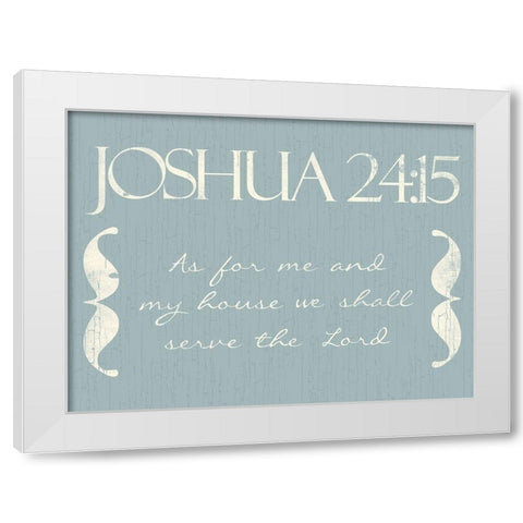 Joshua As White Modern Wood Framed Art Print by Villa, Mlli