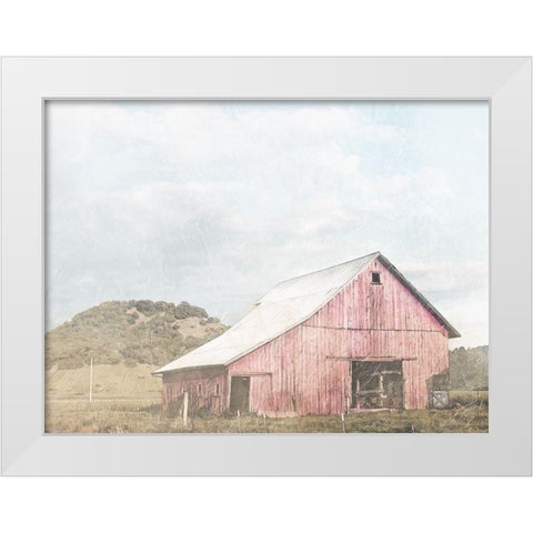 Bigger Barn In The Farm White Modern Wood Framed Art Print by Villa, Mlli
