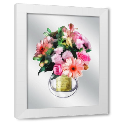 Odeur De Lamour White Modern Wood Framed Art Print by Villa, Mlli