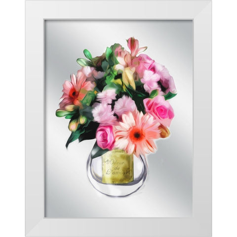 Odeur De Lamour White Modern Wood Framed Art Print by Villa, Mlli