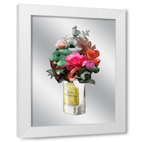 Belle Elegance White Modern Wood Framed Art Print by Villa, Mlli
