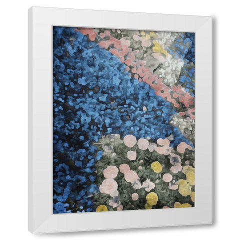 Mute Flower Patch White Modern Wood Framed Art Print by Villa, Mlli