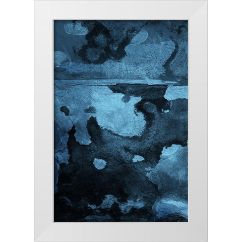 Burn Blue Part 1 White Modern Wood Framed Art Print by Villa, Mlli