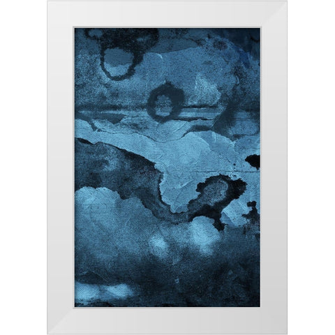Burn Blue Part 2 White Modern Wood Framed Art Print by Villa, Mlli