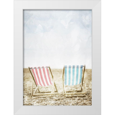 Lets Look Further Out White Modern Wood Framed Art Print by Villa, Mlli