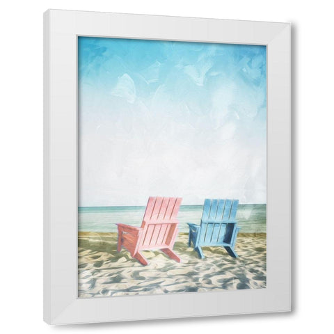 You Go First White Modern Wood Framed Art Print by Villa, Mlli