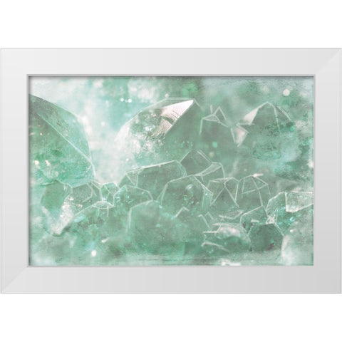 Mint Rocks White Modern Wood Framed Art Print by Villa, Mlli