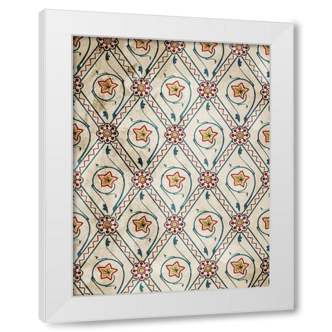 Deco Flowers White Modern Wood Framed Art Print by Villa, Mlli