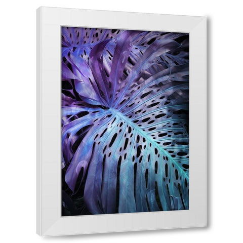 Night Foliage White Modern Wood Framed Art Print by Villa, Mlli