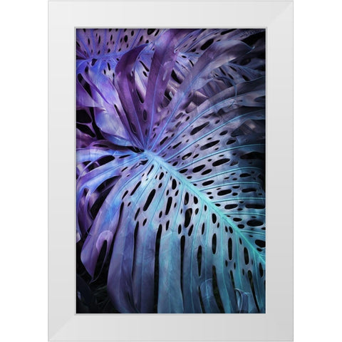 Night Foliage White Modern Wood Framed Art Print by Villa, Mlli