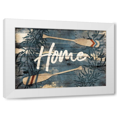 Home Oars White Modern Wood Framed Art Print by Villa, Mlli