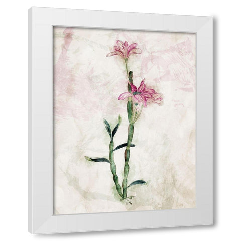 Water Flower Mate White Modern Wood Framed Art Print by Villa, Mlli