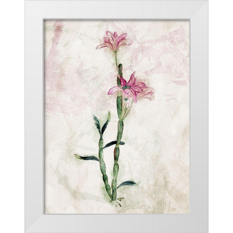 Water Flower Mate White Modern Wood Framed Art Print by Villa, Mlli