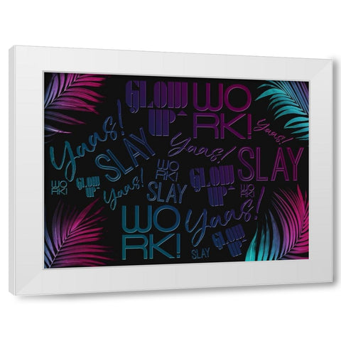 We Are Super White Modern Wood Framed Art Print by Villa, Mlli