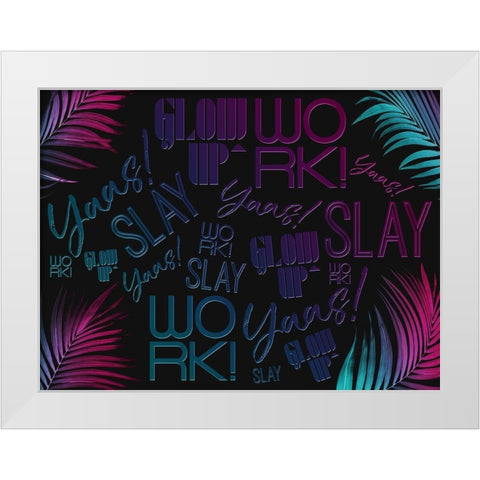We Are Super White Modern Wood Framed Art Print by Villa, Mlli