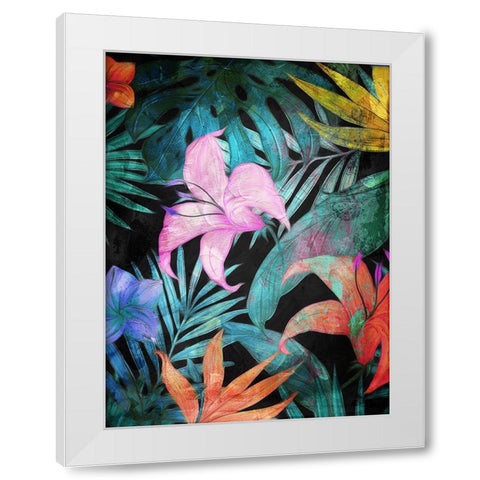 Color In The Forest Part 1 White Modern Wood Framed Art Print by Villa, Mlli