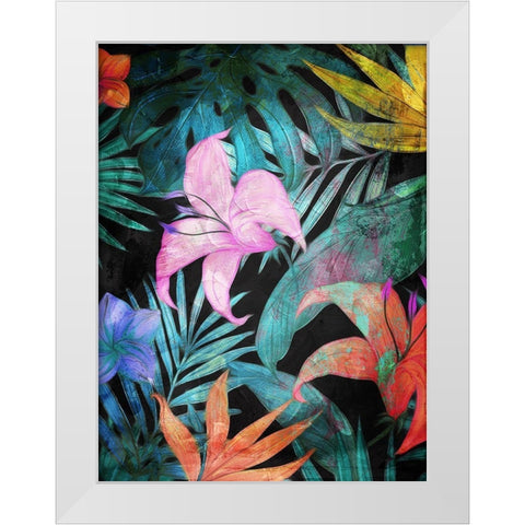 Color In The Forest Part 1 White Modern Wood Framed Art Print by Villa, Mlli