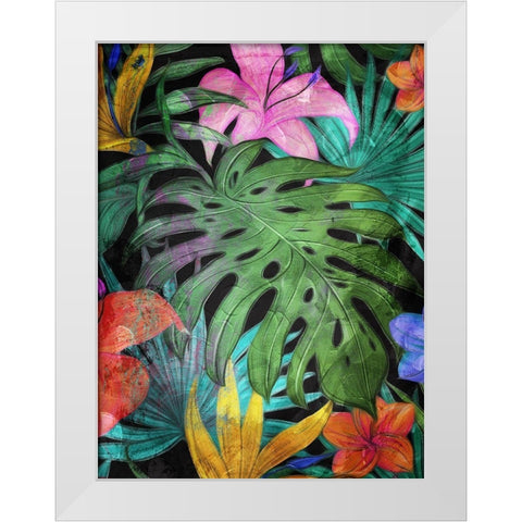 Color In The Forest Part 2 White Modern Wood Framed Art Print by Villa, Mlli