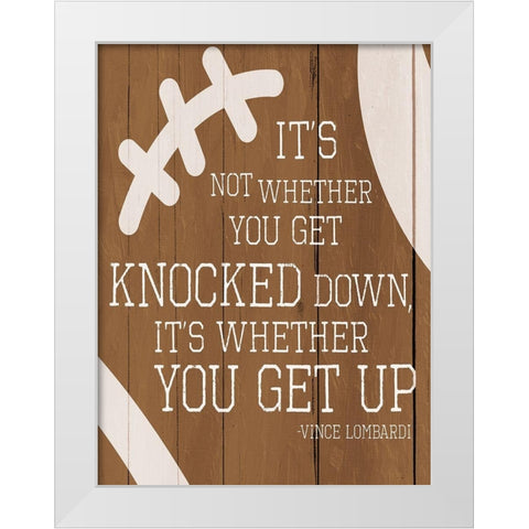 Knocked Down White Modern Wood Framed Art Print by Villa, Mlli
