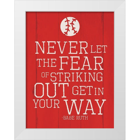 Strike White Modern Wood Framed Art Print by Villa, Mlli