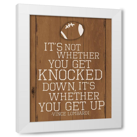 Knocked Two White Modern Wood Framed Art Print by Villa, Mlli