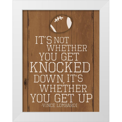 Knocked Two White Modern Wood Framed Art Print by Villa, Mlli