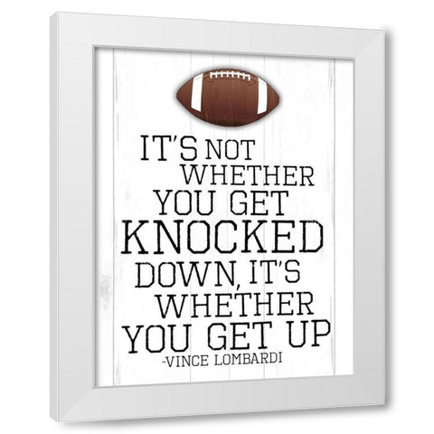 Knocked Three White Modern Wood Framed Art Print by Villa, Mlli