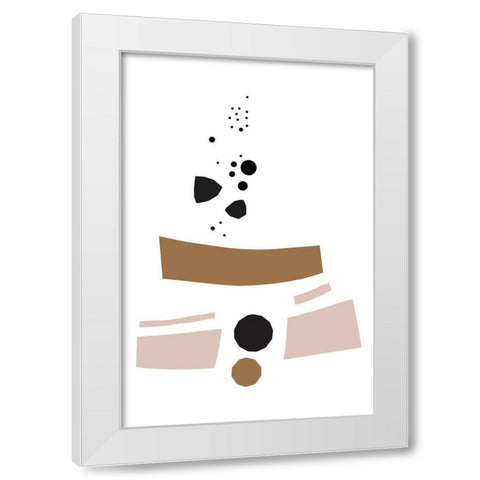 You Tell Me White Modern Wood Framed Art Print by Villa, Mlli