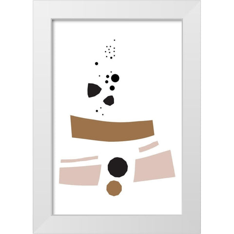 You Tell Me White Modern Wood Framed Art Print by Villa, Mlli