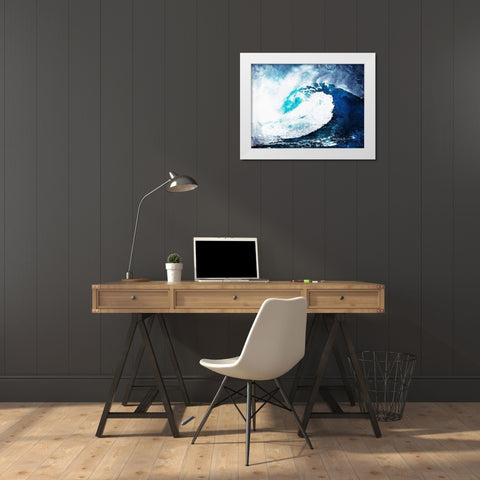 Look Close White Modern Wood Framed Art Print by Villa, Mlli